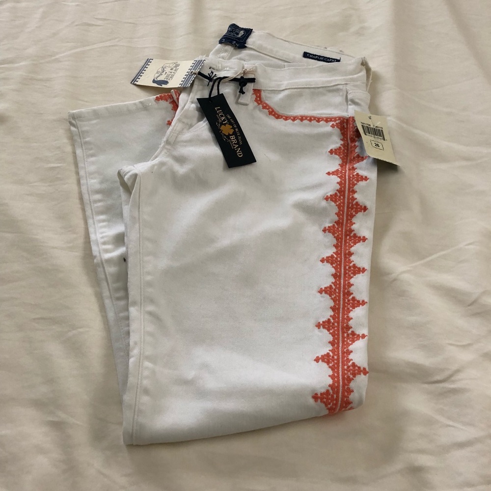 NWT Lucky Brand Charlie Capri Jeans